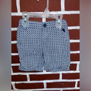 Blue and white pattern shorts | size 2